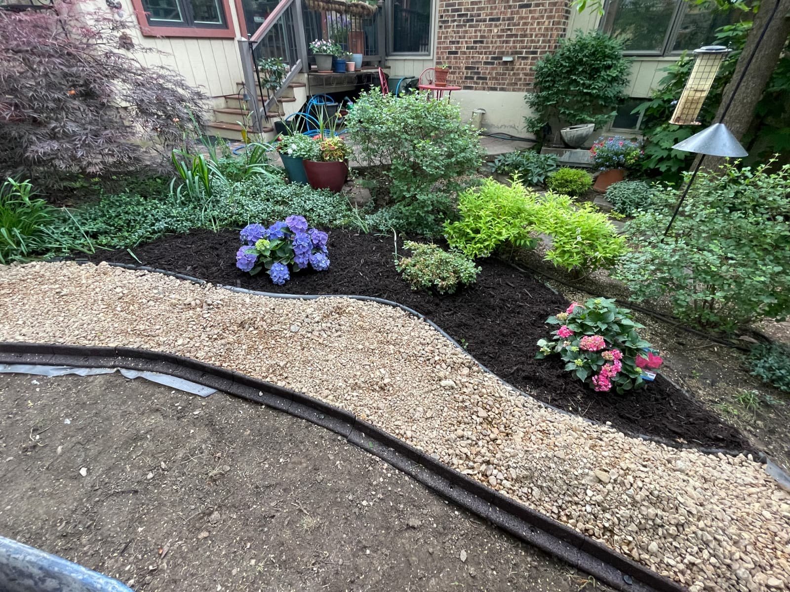 Wooden raised beds