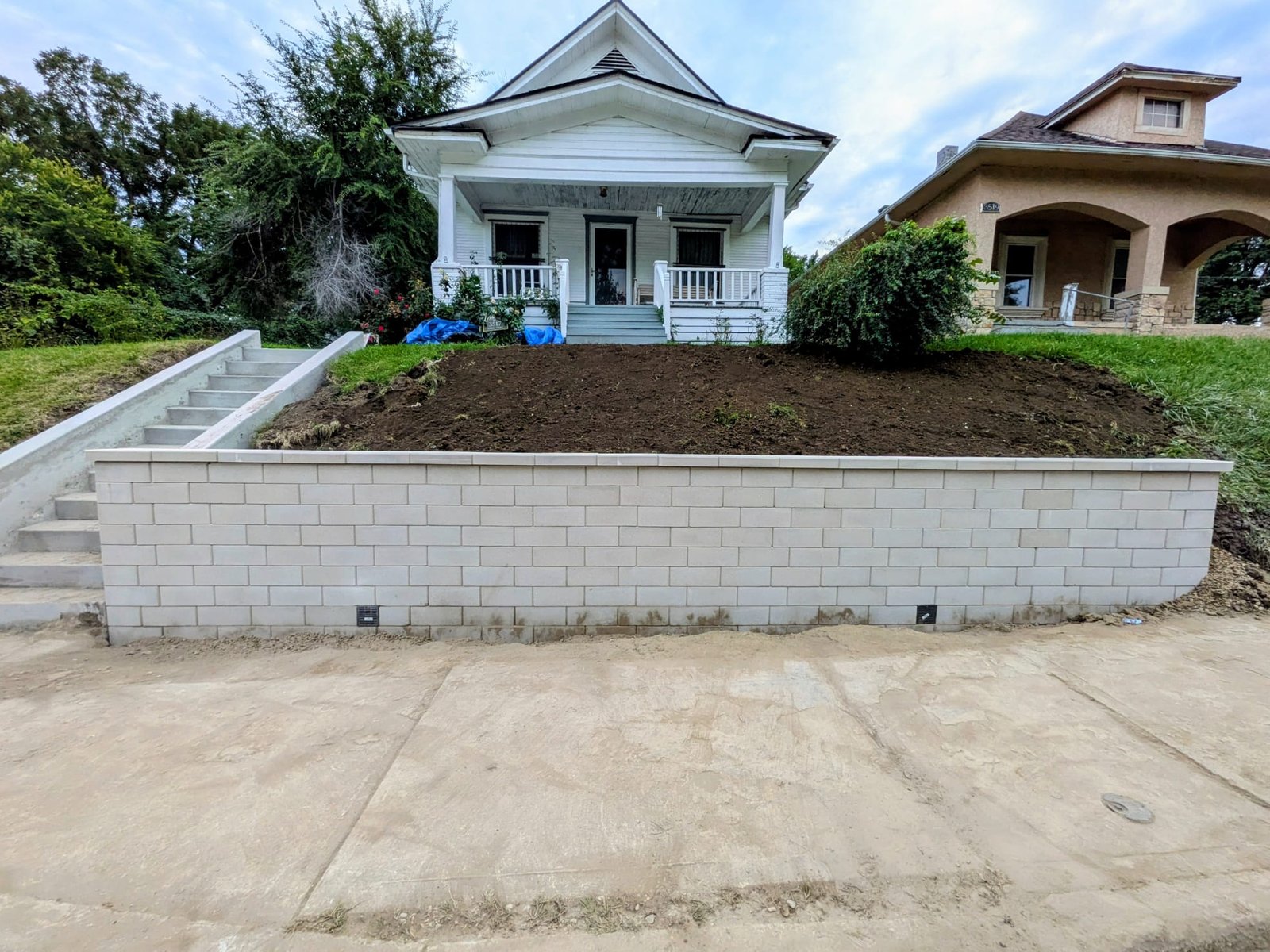 Grading and drainage hero background