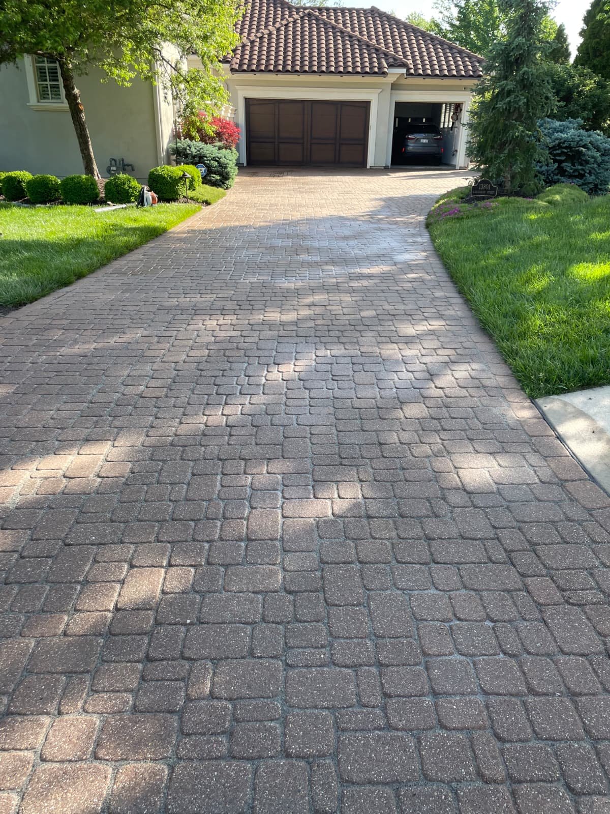Stamped concrete texture