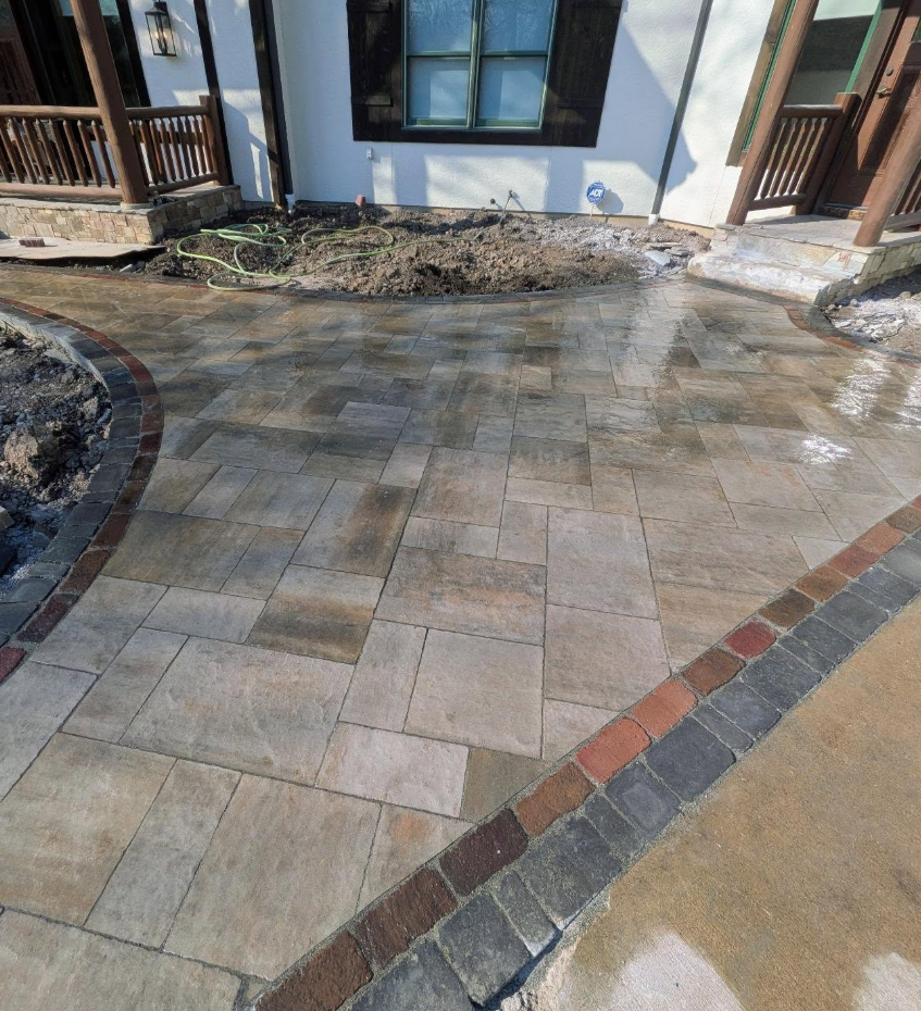 Complete patio with outdoor kitchen